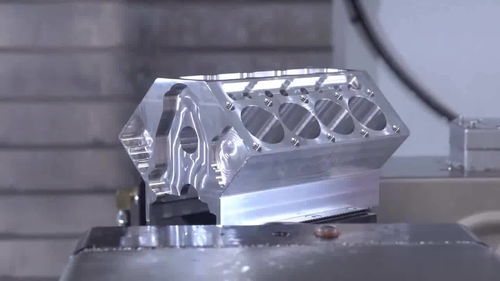 五轴联动加持 V8发动机缸体加工的艺术与奇迹